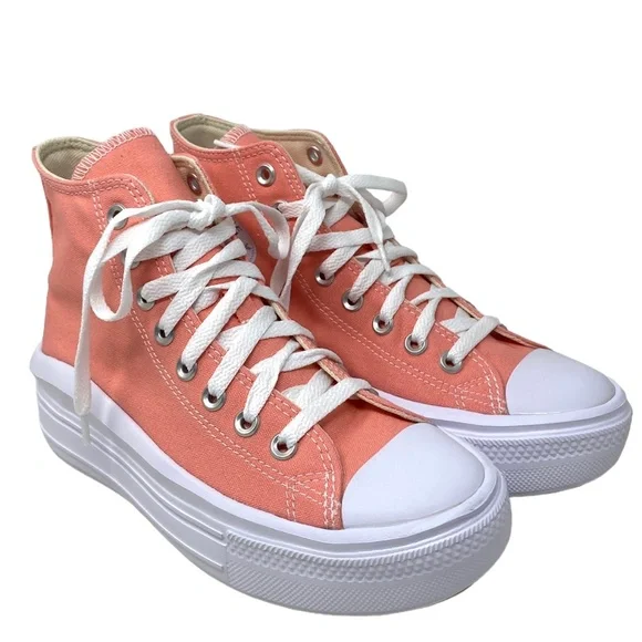 Converse Chuck Taylor Move Platform Flamingo Canvas Women's Shoes Casual A03544C - Picture 2 of 10